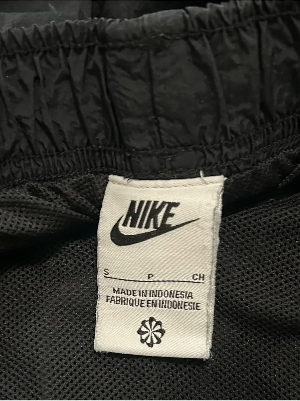 Vintage Nike Black Swoosh Windbreaker Track Pants Size Small